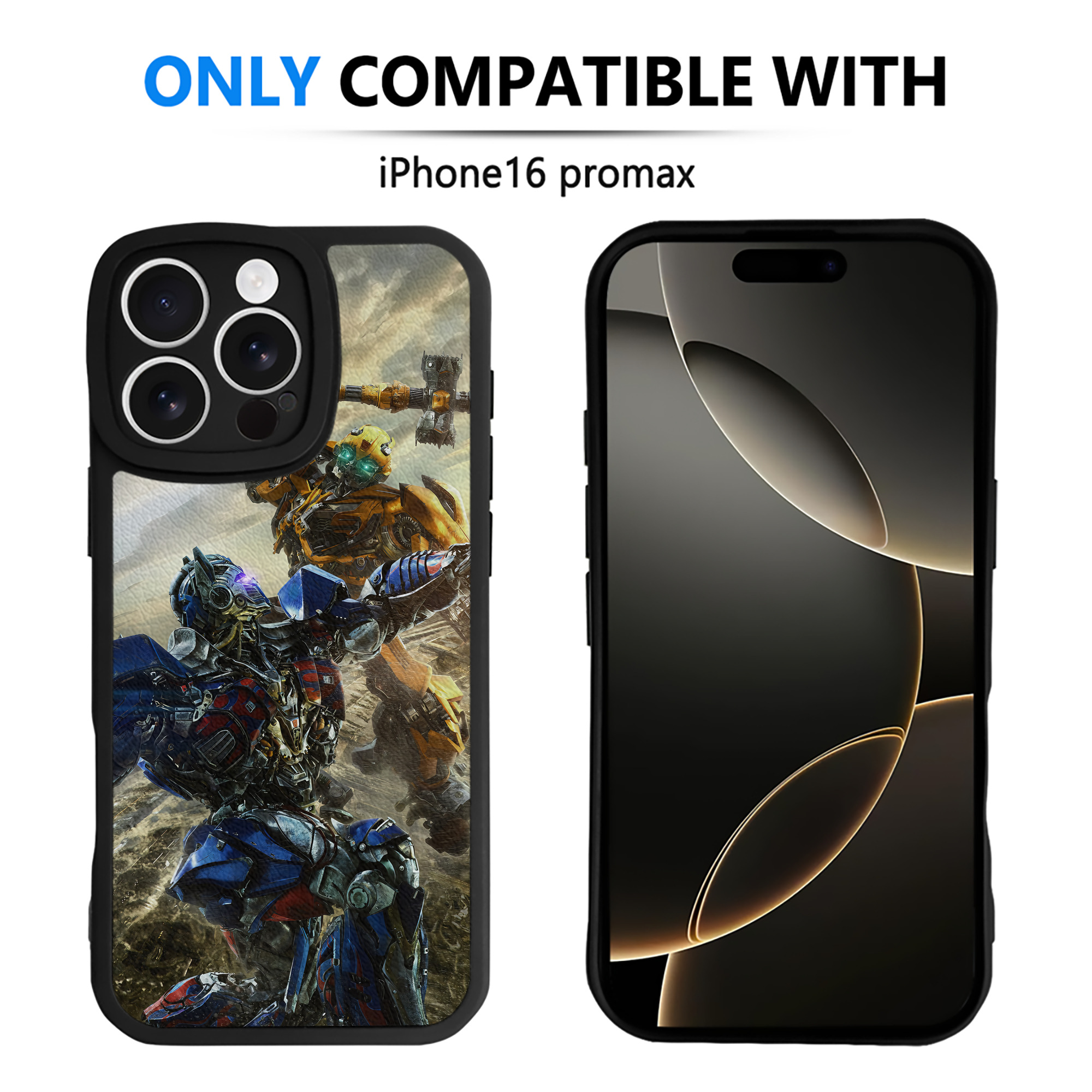 （画像用） Transformers トランスフォーマー 【iPhone 16シリーズ対応】シリコンスマホケース（レザー調） 材質：シリコン